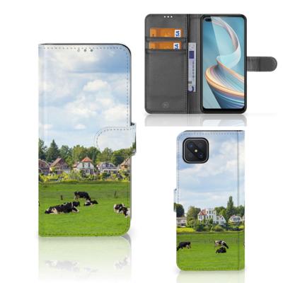 OPPO Reno4 Z | Telefoonhoesje | Met pasjeshouder | Koeien
