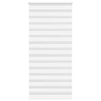 VidaXL Zebra rolgordijn 95x230 cm stofbreedte 90,9 cm polyester wit