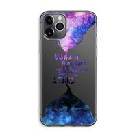 Stars quote: iPhone 11 Pro Max Transparant Hoesje