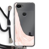 Peach bath: Pixel 3a Transparant Hoesje met koord