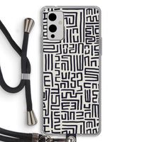 Moroccan Print: OnePlus 9 Transparant Hoesje met koord