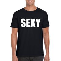 Sexy tekst t-shirt zwart heren - thumbnail