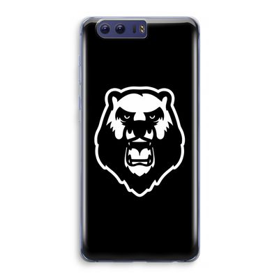 Angry Bear (black): Honor 9 Transparant Hoesje