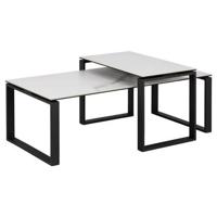 Rebellenclub Muker Salontafel Set - 115 x 55 cm - Wit