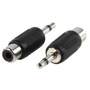 Valueline AC-001 kabeladapter/verloopstukje 3.5mm RCA Zwart