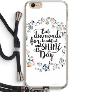 Diamonds: iPhone 6 / 6S Transparant Hoesje met koord