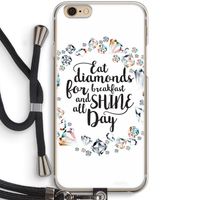 Diamonds: iPhone 6 / 6S Transparant Hoesje met koord Diamonds: iPhone 6 / 6S Transparant Hoesje met koord