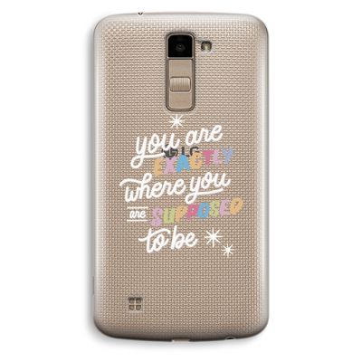 Right Place: LG K10 (2016) Transparant Hoesje
