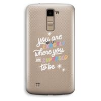Right Place: LG K10 (2016) Transparant Hoesje