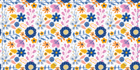 Lente bloemenpracht Natuur vinyl tapijt
