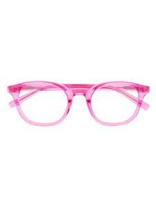 Saint Laurent Eyewear lunettes de vue à monture ronde transparente - Rose