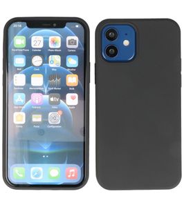 Lunso - Softcase hoes - iPhone 12 Mini - Zwart