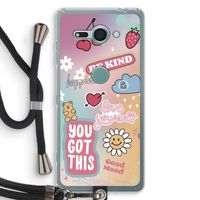 Positivity: Sony Xperia XZ2 Compact Transparant Hoesje met koord