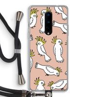 Papegaai: OnePlus 8 Transparant Hoesje met koord