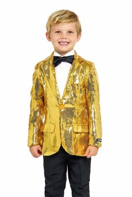 Colbert Pailletten Goud Jongens Suitmeister