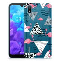 Huawei Y5 (2019) | TPU Hoesje | Flamingo Triangle