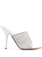 Missoni mules à bride transparente 125 mm - Blanc Missoni mules à bride transparente 125 mm - Blanc