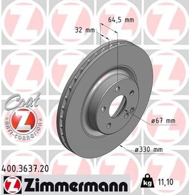 Remschijf Coat Z 400363720