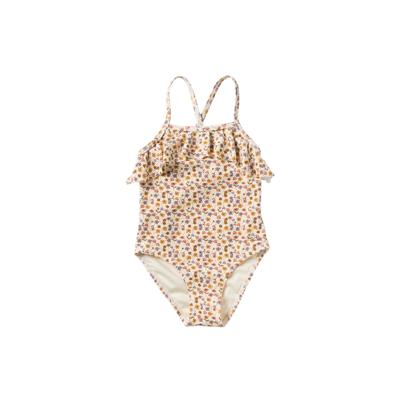 Salted Stories zomer badpak meisjes - geel - Flower bud