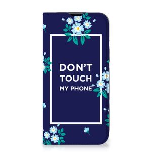 iPhone 14 Design Case Flowers Blue DTMP