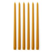 Audo Copenhagen Spire Smooth Tapered kaarsen H38 set van 6 Ochre