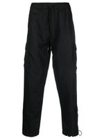 Maharishi pantalon cargo fuselé à lien de resserrage - Noir - thumbnail