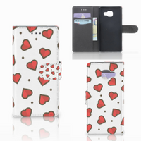 Samsung Galaxy A5 2016 Telefoon Hoesje Hearts - thumbnail