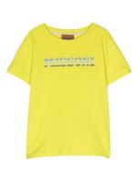 Missoni Kids t-shirt en coton à logo embossé - Jaune