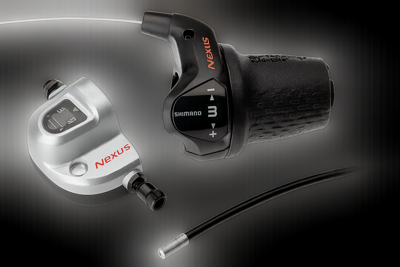 Draaiversteller 3 speed Shimano Nexus SL-3S42E met kabels en clickbox - zwart