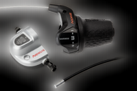 Draaiversteller 3 speed Shimano Nexus SL-3S42E met kabels en clickbox - zwart