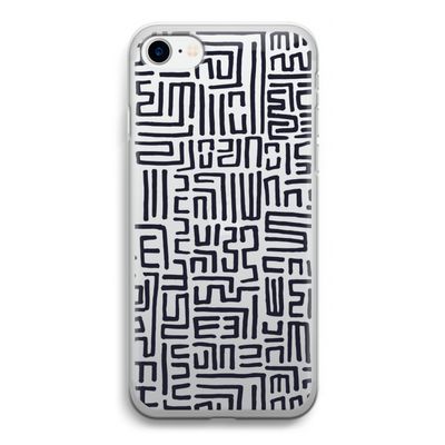 Moroccan Print: iPhone SE 2020 Transparant Hoesje