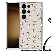 Doorzichtige Silicone Hoesje voor Samsung Galaxy S24 Ultra Pinguïn Doorzichtige Silicone Hoesje voor Samsung Galaxy S24 Ultra Pinguïn