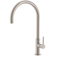 Keukenkraan Tres Max | Opbouw | 360° Draaibaar | Mengkraan | 1-hendel | Rond | RVS look