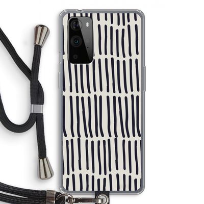 Moroccan stripes: OnePlus 9 Pro Transparant Hoesje met koord