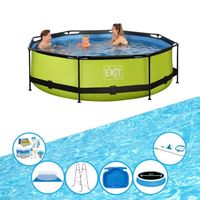 EXIT Zwembad Lime - Frame Pool ø300x76cm - Super Set - thumbnail