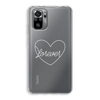 Forever heart pastel: Xiaomi Redmi Note 10S Transparant Hoesje
