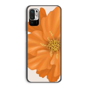 Orange Ellila flower: Xiaomi Redmi Note 10 5G Transparant Hoesje