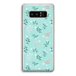 Small white flowers: Samsung Galaxy Note 8 Transparant Hoesje