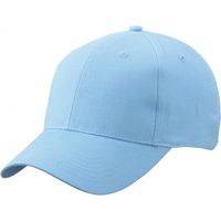 Baseball cap 6-panel licht blauw voor volwassenen - thumbnail