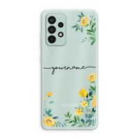 Gele bloemen: Samsung Galaxy A52s 5G Transparant Hoesje