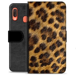 Samsung Galaxy A20e Premium Wallet Hoesje - Luipaard