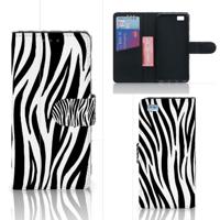 Huawei Ascend P8 Lite | Telefoonhoesje | Met pasjeshouder | Zebra