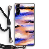 Donkere Wolken: Samsung Galaxy S21 Plus Transparant Hoesje met koord