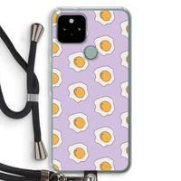 Bacon to my eggs #1: Pixel 5 Transparant Hoesje met koord