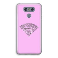Home Is Where The Wifi Is: LG G6 Transparant Hoesje