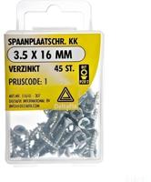 Spaanpl.schr. 3.5x16mm 45st - Deltafix