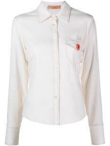 CORMIO chemise Katy à détail de pins - Blanc