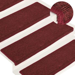VidaXL Trapmatten 15 st 65x21x4 cm matrood