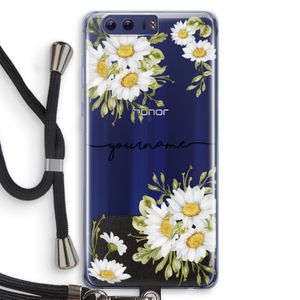 Daisies: Honor 9 Transparant Hoesje met koord