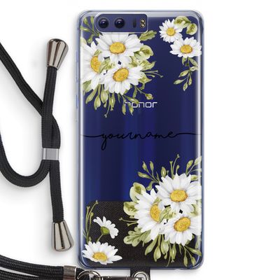 Daisies: Honor 9 Transparant Hoesje met koord